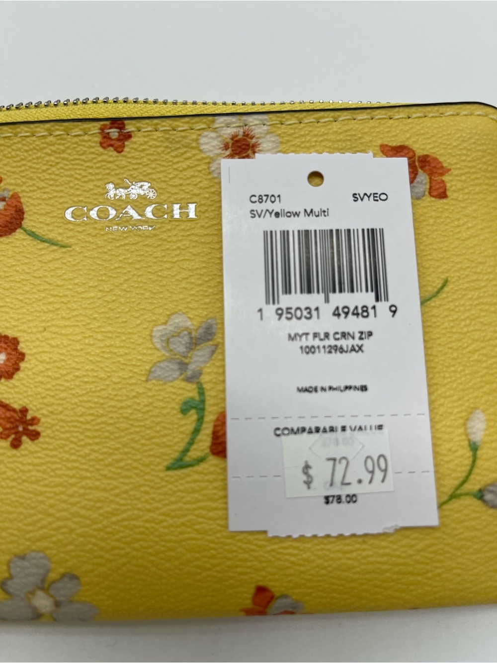 Coach Corner Zip Wristlet With Mystical Floral Print C8701
NWT - Picture 11 of 16